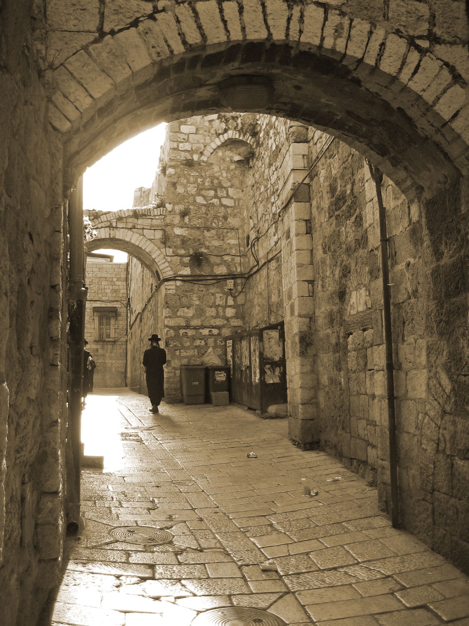 Stone street in Jerusalem’s Old City, symbolizing the narrow way as faithful discipleship and covenant allegiance.